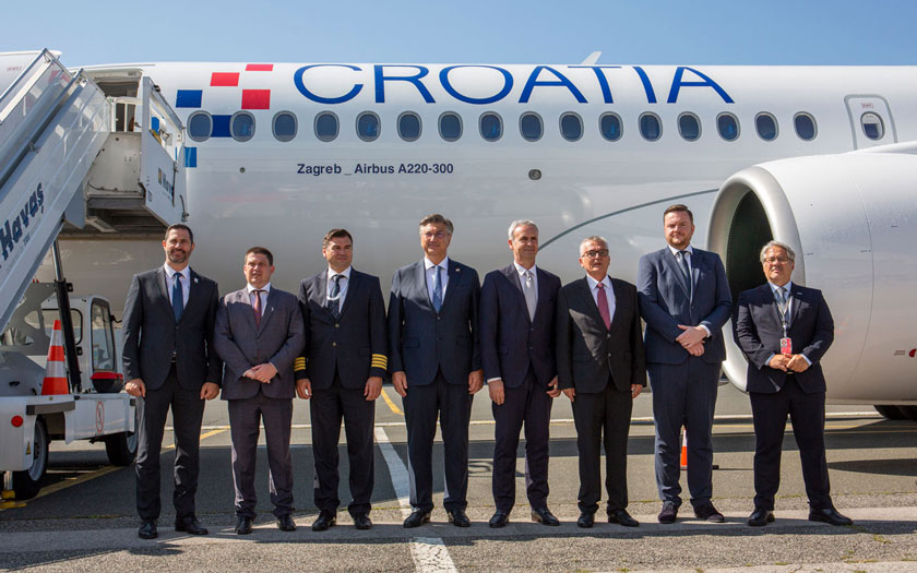 Croatia Airlines Airbus A220 Zagreb