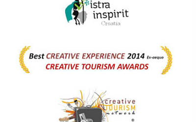 Istra Inspiritu nagrada „Creative Tourism Awards“ za najkreativniji doživljaj u 2014. godini