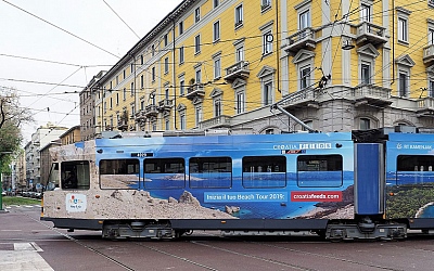 Motivi Hrvatske na ​autobusima i tramvajima velikih europskih gradova