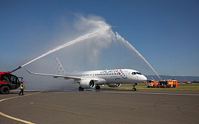 Prvi zrakoplov Airbus A220 nove flote Croatia Airlinesa sletio u Hrvatsku